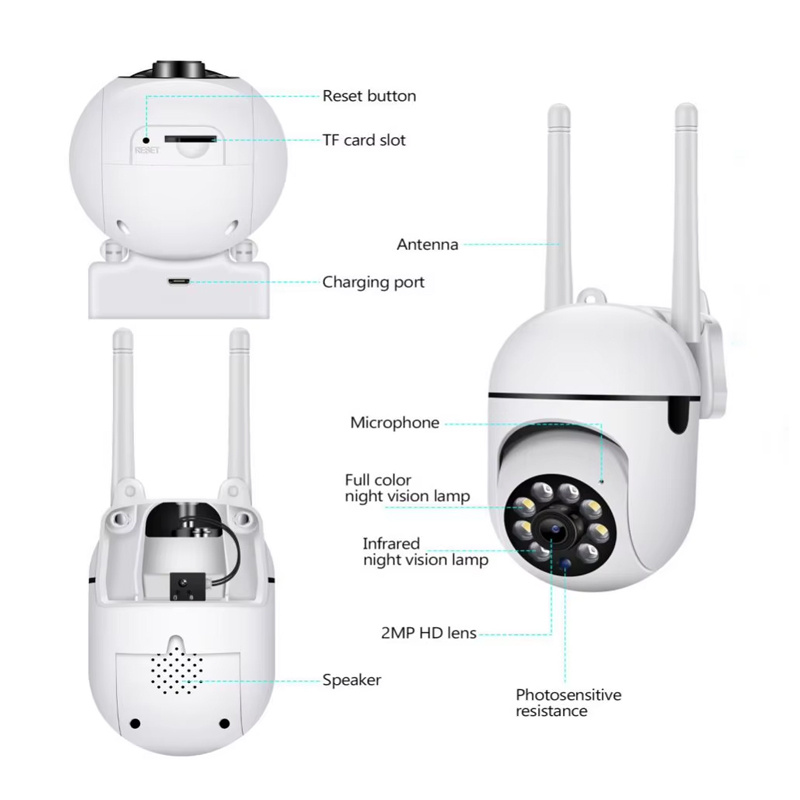 1080P WiFi Security Camera with Night Vision for Home Security - Image 6