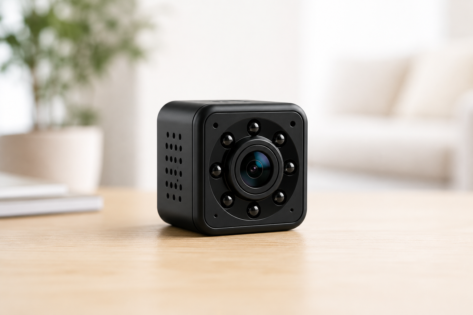Mini Wireless Security Camera with 1080P HD video and night vision