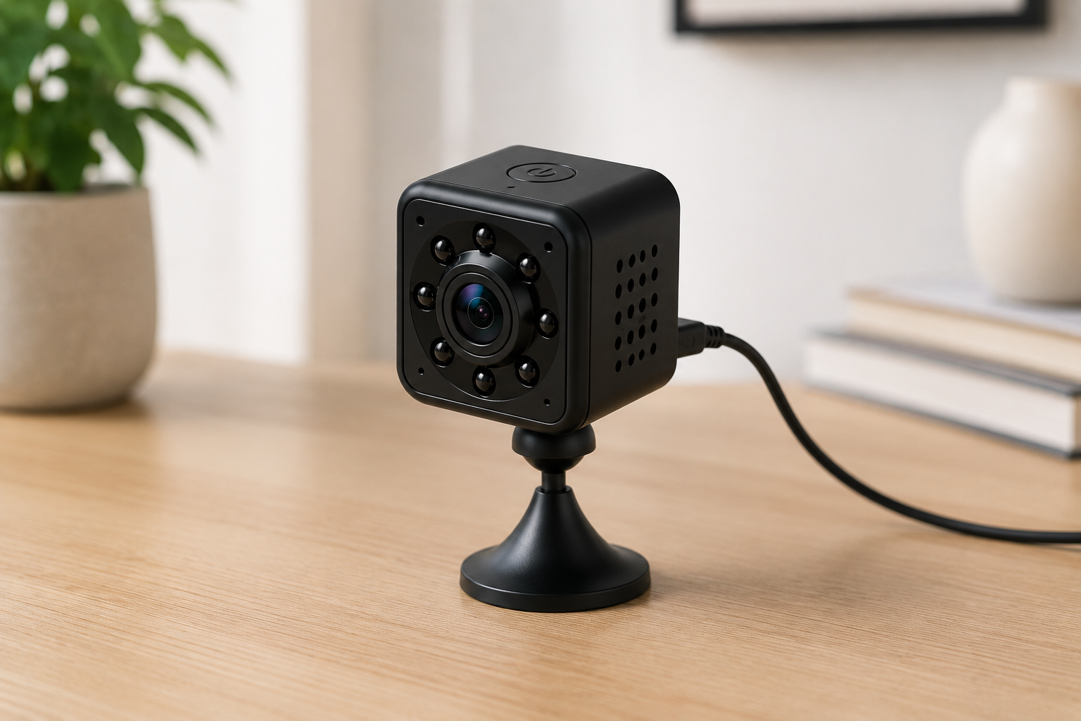 Mini Wireless Security Camera with 1080P HD video and night vision