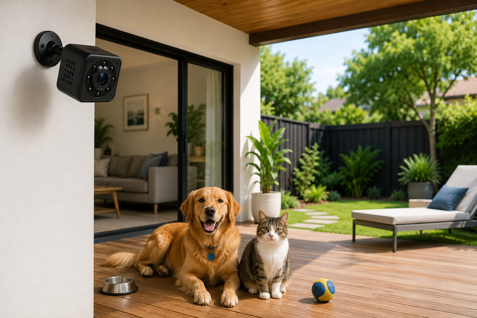Mini Wireless Security Camera with 1080P HD video and night vision